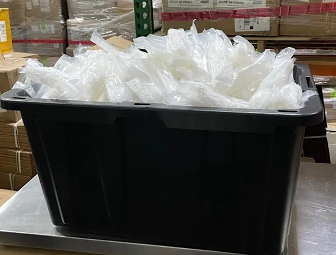 More than 2,200 pounds of methamphetamine hidden in containers were seized by authorities. (US Attorney's Office for the Central District of California)