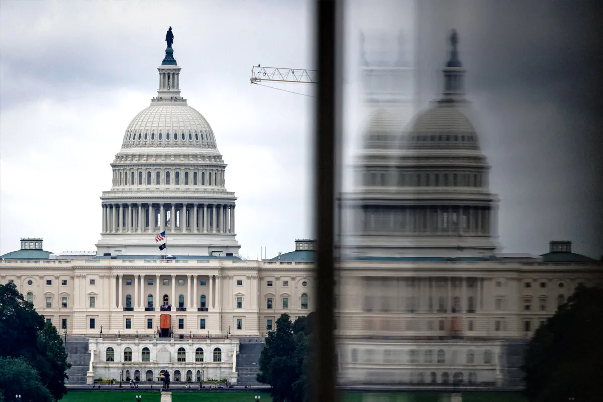 The U.S. Capitol as seen from the National Mall in Washington on Aug. 9, 2024. (Aaron Schwartz/Middle East Images/AFP via Getty Images)
