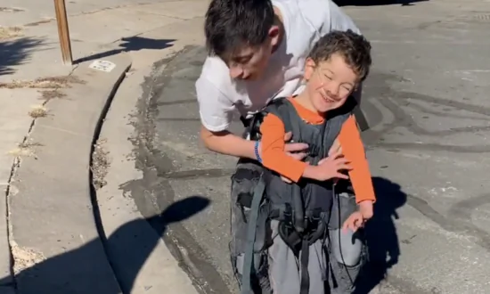 Boy Helps Kid With Cerebral Palsy to Play Out on Street