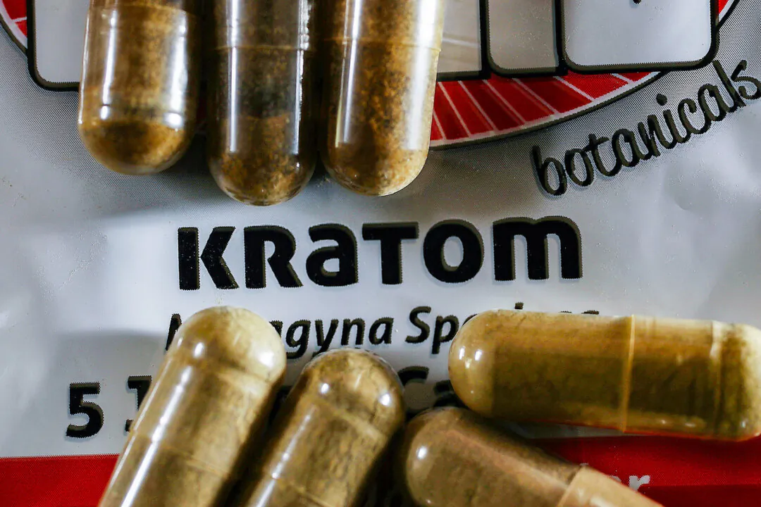Capsules of the herbal supplement Kratom are seen on May 10, 2016 in Miami. (Joe Raedle/Getty Images)