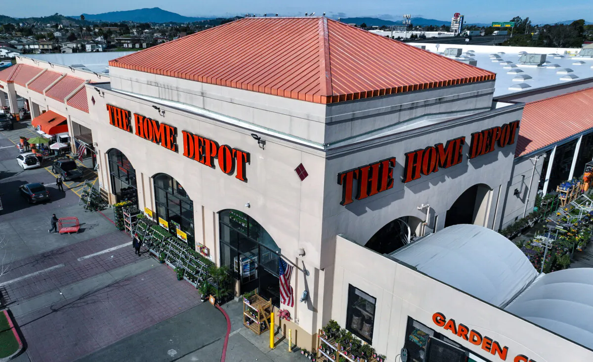 A Home Depot store in El Cerrito, Calif., on Feb. 21, 2023. (Justin Sullivan/Getty Images)