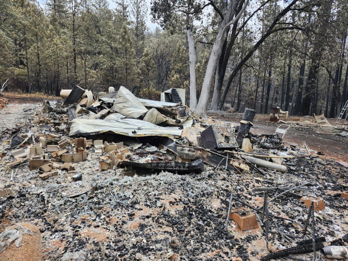 Johnathan Tehan’s home burned to the ground in the Park Fire in Cohasset, California. (Courtesy of Johnathan Tehan)