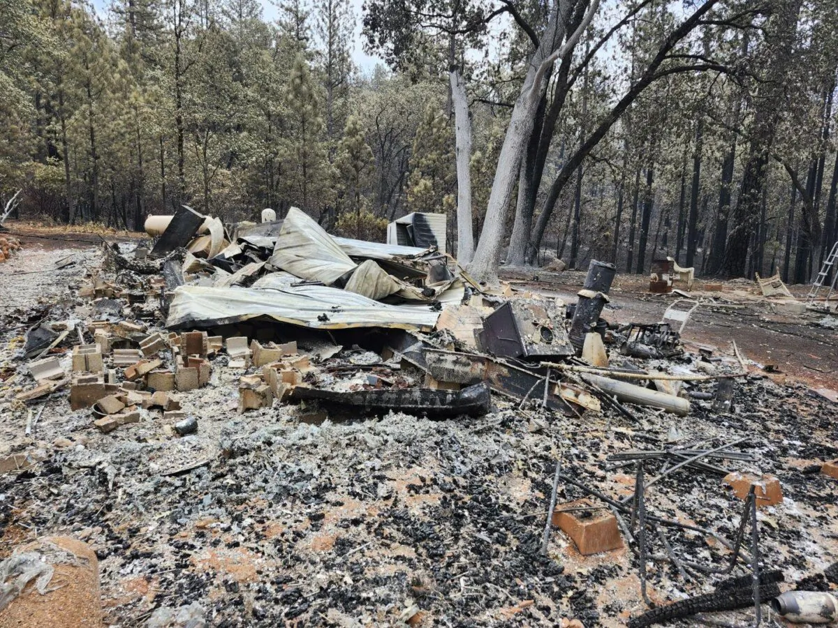 Johnathan Tehan’s home burned to the ground in the Park Fire in Cohasset, Calif. (Courtesy of Johnathan Tehan)