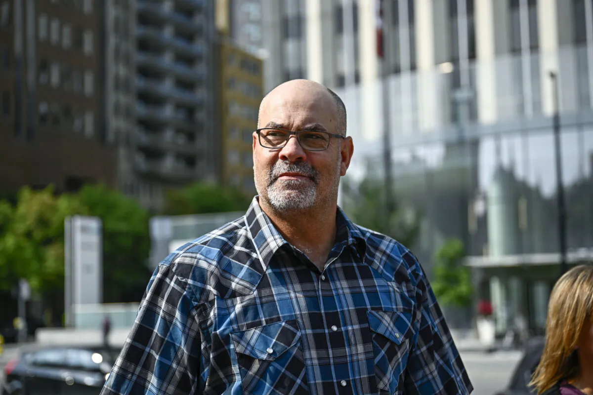 Chris Barber arrives at the courthouse in Ottawa, on Aug. 14, 2024. (The Canadian Press/Justin Tang)