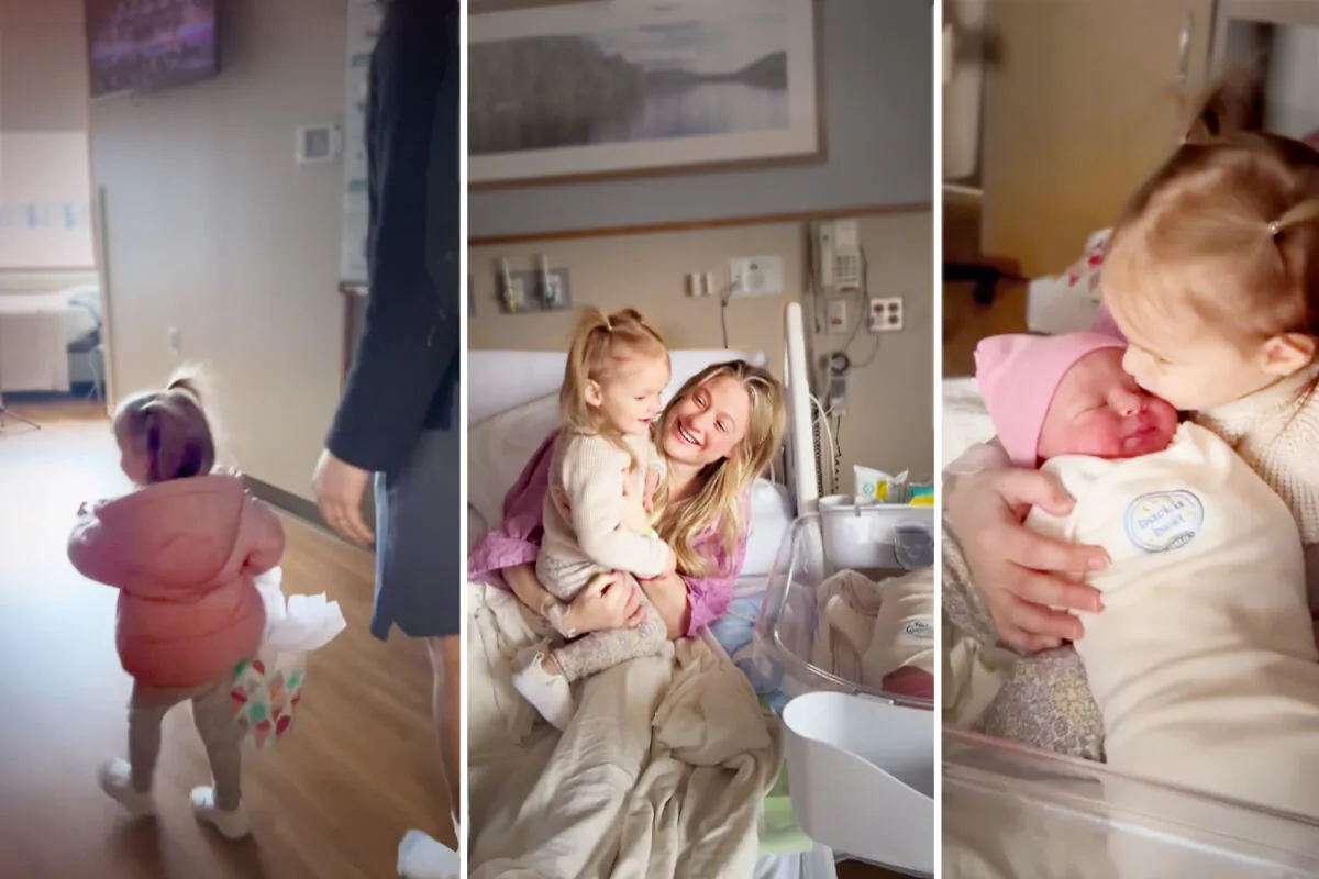 The Hogan women welcome their newest family member. (Courtesy of Nicole Hogan)