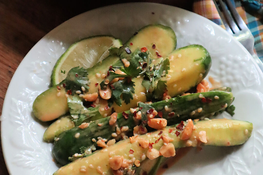 Peanut and Chili Crisp Cucumber Salad Is a Bright and Crunchy Summer Dish