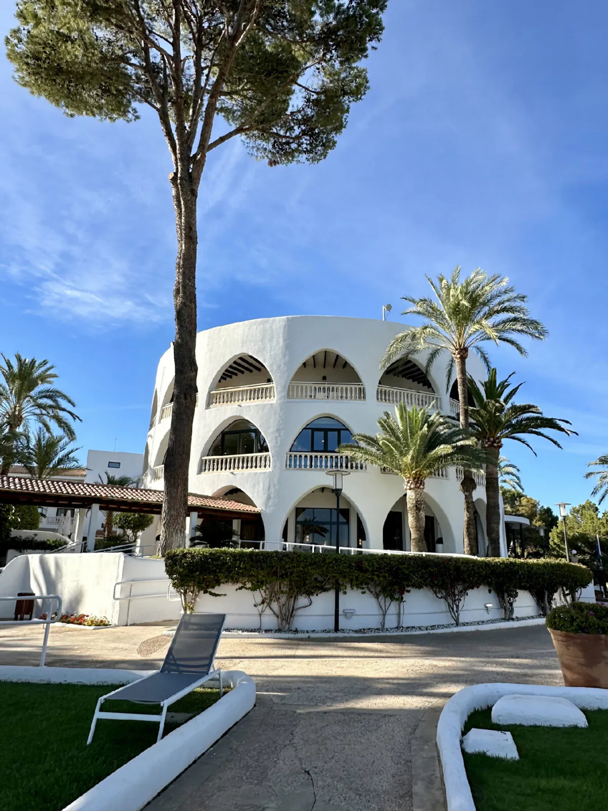 The dramatic architecture is among the many charms of the Hilton Mallorca Galatzo. (Margot Black)