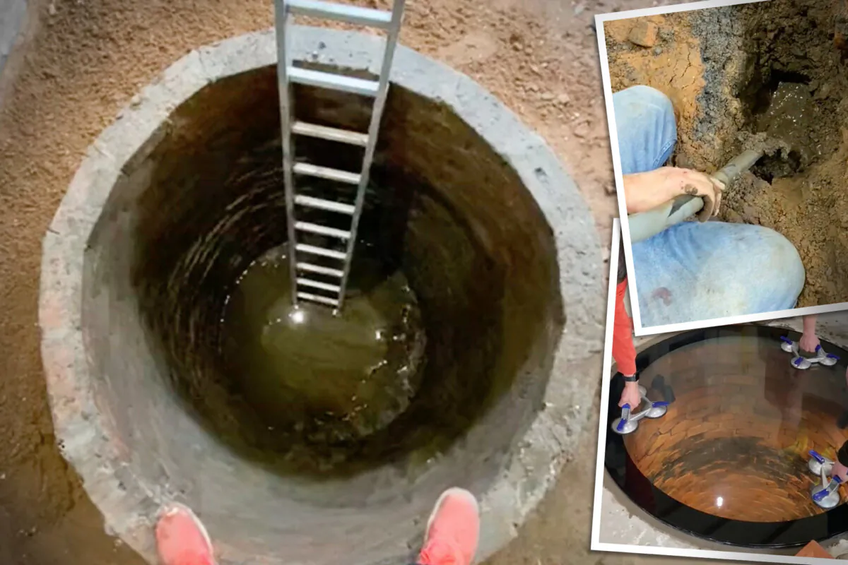 Kevin Mort discovered a well under his kitchen floor during a home renovation. (Courtesy of Kevin Mort)