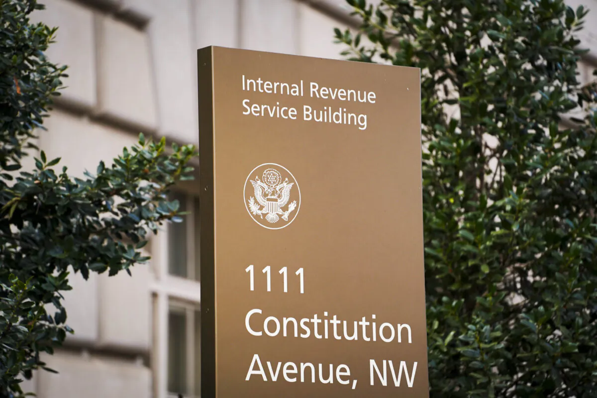 The Internal Revenue Service building in Washington on Jan. 4, 2024. (Madalina Vasiliu/The Epoch Times)