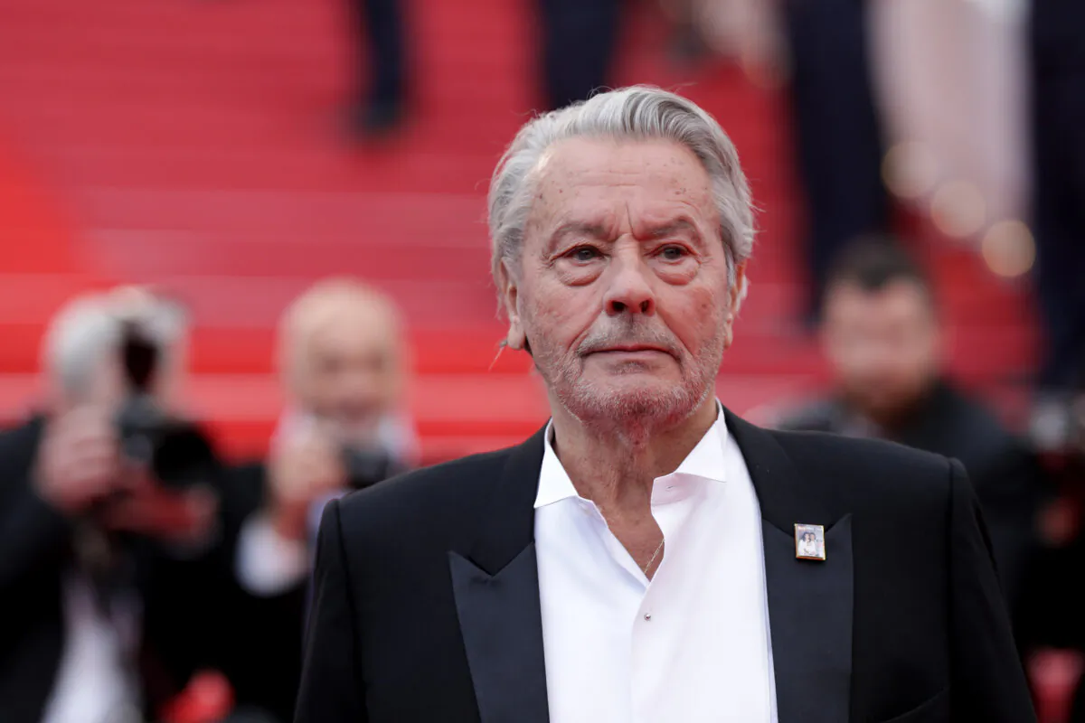 Alain Delon attends the screening of "A Hidden Life (Une Vie Cachée)" during the 72nd annual Cannes Film Festival in Cannes, France, on May 19, 2019. (Andreas Rentz/Getty Images)