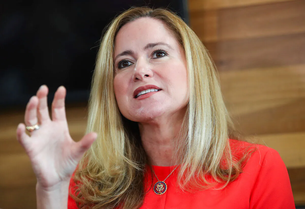 Rep. Debbie Mucarsel-Powell (D-Fla.) speaks in Doral, Fla. (Joe Raedle/Getty Images)
