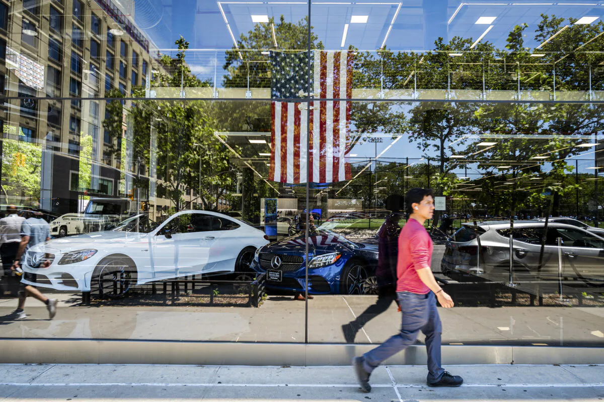 Vehicles for sale at a Toyota dealership in Houston on Jan. 4, 2022. (Brandon Bell/Getty Images)