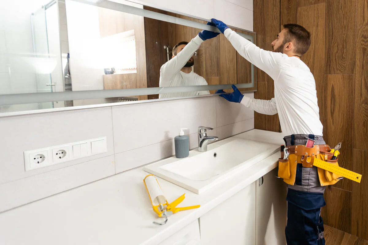 Installing mirrors in a bathroom can be a quick way to improve a feeling of spaciousness. (Dreamstime/TNS)