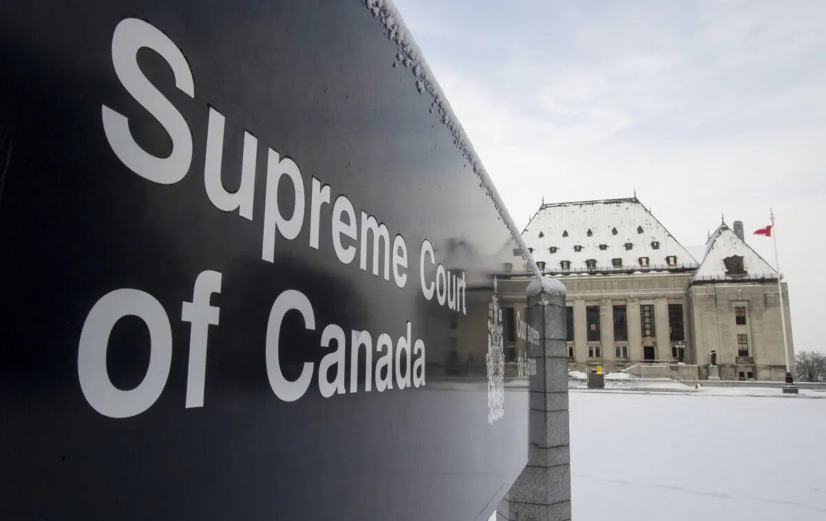 The Supreme Court of Canada is seen in Ottawa on Jan. 16, 2020.  (The Canadian Press/Adrian Wyld)