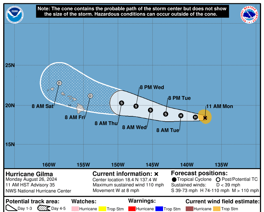 Tropical Storm Hone Causes Major Power Outages in Hawaii