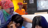 Teenagers Burst Into Tears as Father Surprises Them