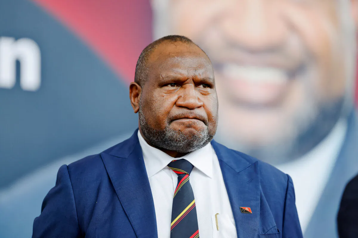 Papua New Guiney Prime Minister James Marape at APEC haus in Port Moresby, Papua New Guinea on July 28, 2023. (Ludovic Marin/AFP via Getty Images)