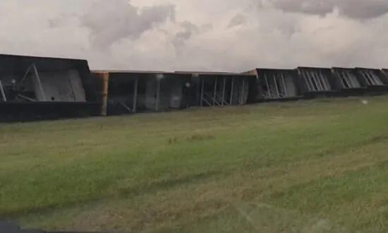High Winds, Possibly From Tornado, Derail 43 Train Cars in North Dakota