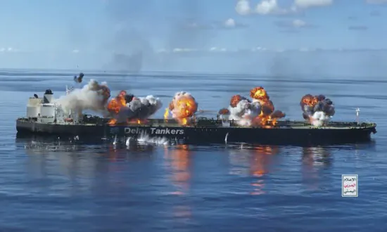 Video Shows Houthi Terrorists Planted Bombs on Tanker Now Threatening Red Sea Oil Spill