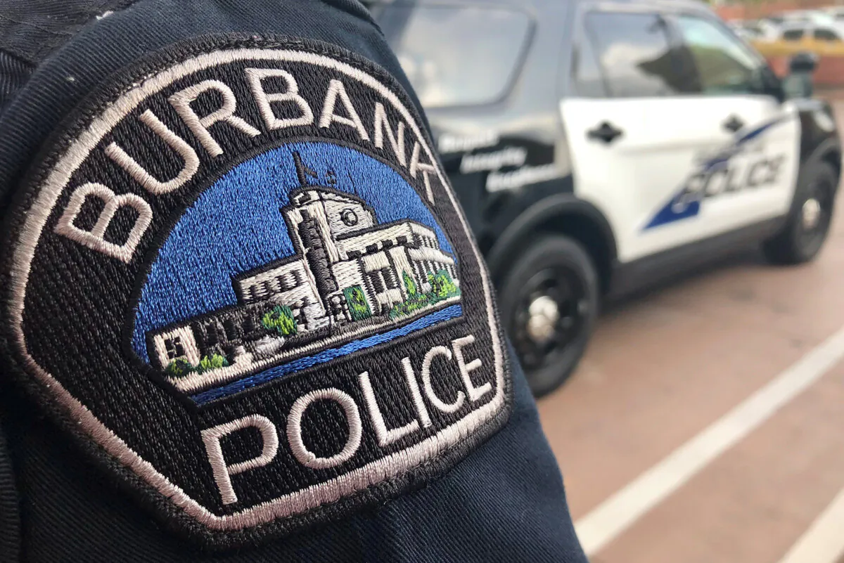 Shoulder sleeve insignia patches of police officers in Burbank, California. (Courtesy of Burbank Police Department)