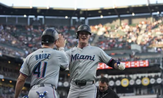 Griffin Conine Hits 1st Career Homer and Marlins Hold Off Giants 4–3