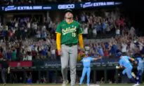 A’s Suffer Second Successive Walk-Off Defeat When Rangers’ Jung Hits Three-Run Homer in 10th