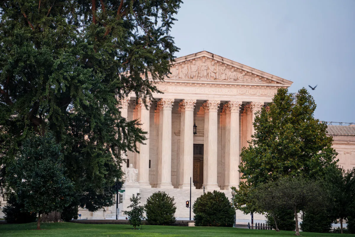 The U.S. Supreme Court in Washington on Aug. 14. (Madalina Vasiliu/The Epoch Times)