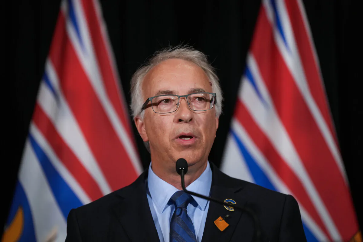 B.C. Conservative Leader John Rustad speaks during a news conference in Richmond, B.C., on July 30, 2024. (The Canadian Press/Darryl Dyck)
