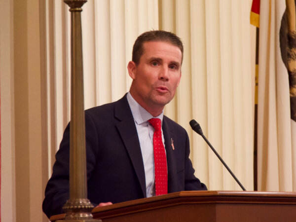 California State Senate President Pro Tem Mike McGuire addresses the Legislature.