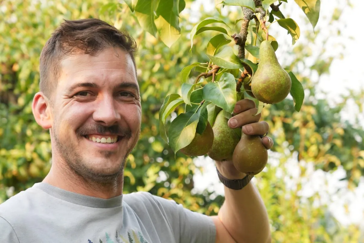 Steve Souto, owner of Steve & Dans Fresh BC Fruit, in his orchard in Oliver, B.C. (Courtesy of Steve Souto)