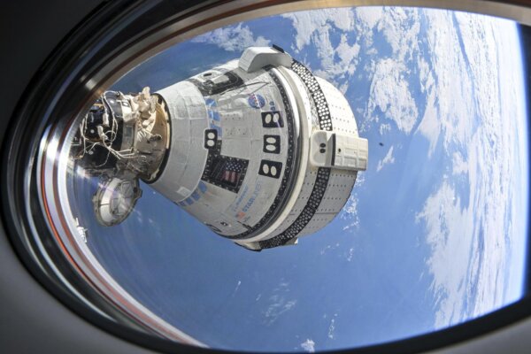 SpaceX Rescue Capsule Docks	