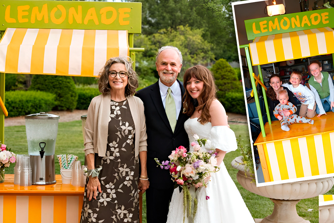 Bride Surprises Grandparents by Using the Lemonade Stand They Built 14