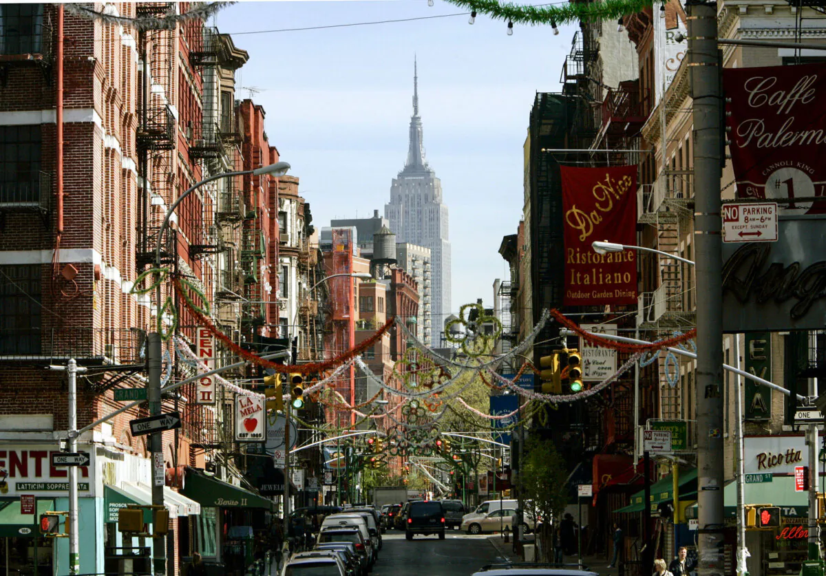 Mulberry Street in Little Italy in New York City. (Timothy A. Clary/AFP/Getty Images)