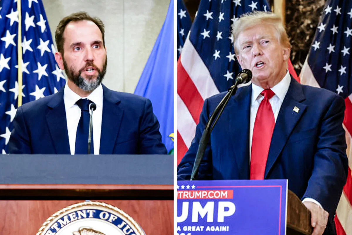 (Left) Special counsel Jack Smith in Washington on Aug. 1, 2023. (Right) Former President Donald Trump in New York City on May 31, 2024. (Michael M. Santiago/Getty Images, Alex Wong/Getty Images)