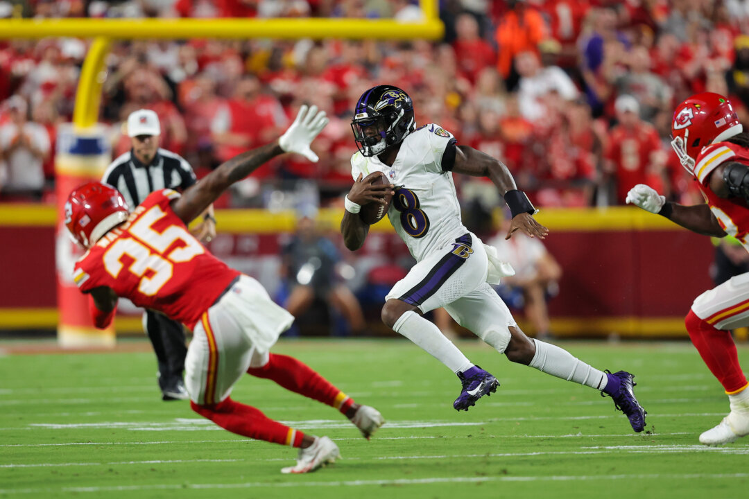 Lamar Jackson and Patrick Mahomes Display Polar Opposite Reactions to Touchdown Call