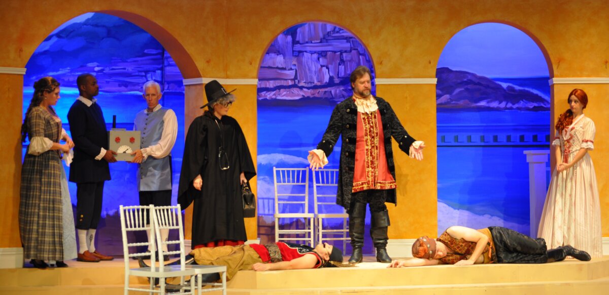 Houston’s Opera in the Heights production of Mozart’s “Cosi Fan Tutte” shows the comic nature of the opera by the vivid costumes and set. (CC BY SA 2.0)
