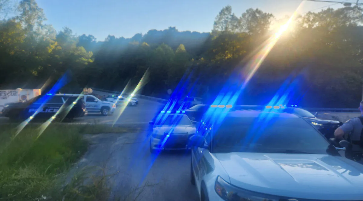 I-75 highway after reports of multiple people shot north of London, Ky., on Sept. 7, 2024. (Laurel County Sheriff's Office/Handout via Reuters)