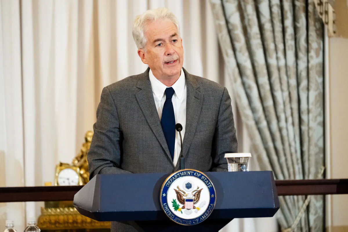 CIA Director Bill Burns speaks during a gala at the State Department in Washington, on May 21, 2024. (SAUL LOEB/AFP via Getty Images)