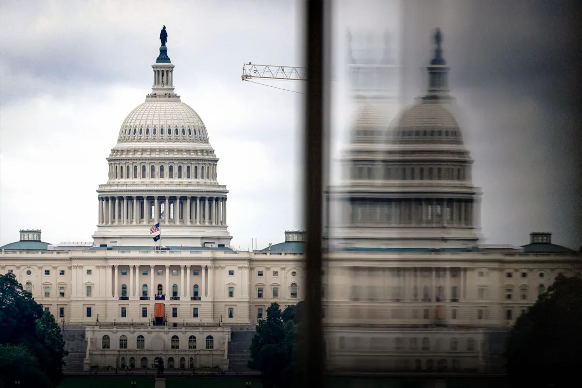The U.S. Capitol as seen from the National Mall in Washington on Aug. 9, 2024. (Aaron Schwartz/Middle East Images/AFP via Getty Images)