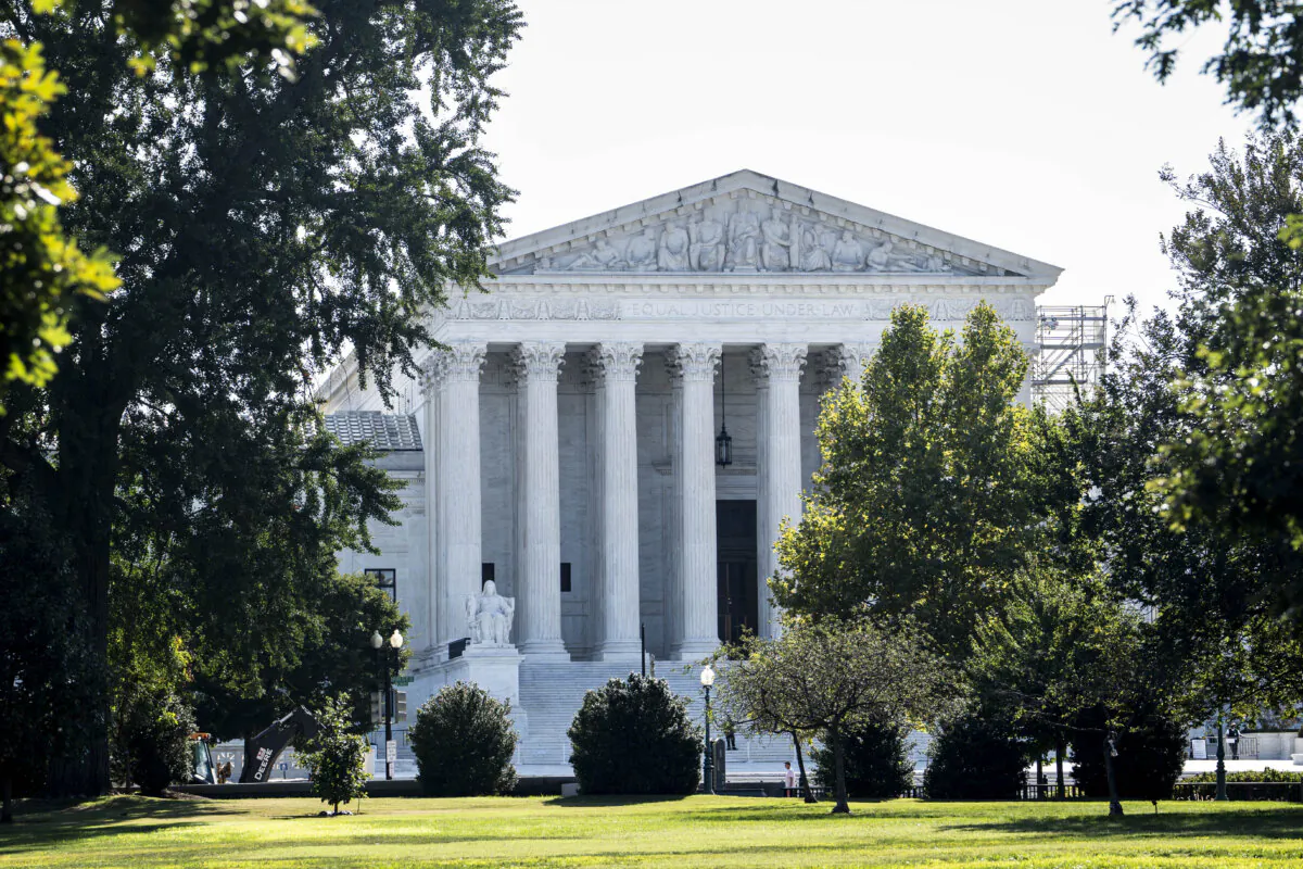 The U.S. Supreme Court in Washington on Sept. 9, 2024. (Madalina Vasiliu/The Epoch Times)
