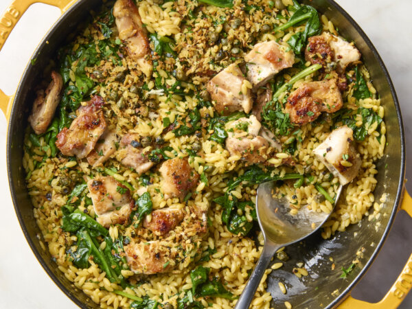 My One-Pot Lemon Chicken Orzo Will Be Your Family’s New Favorite Dinner