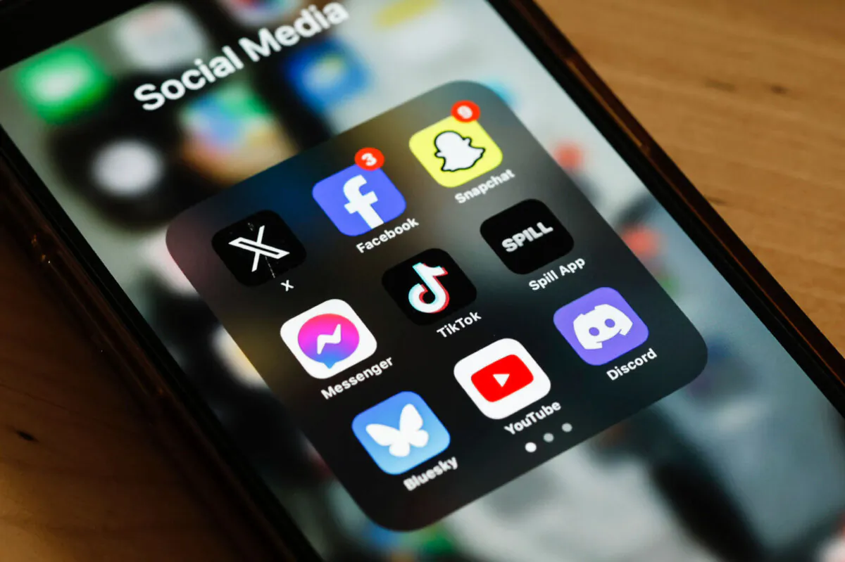 The TikTok app is displayed on a phone in New York City on March 13, 2024. (Michael M. Santiago/Getty Images)
