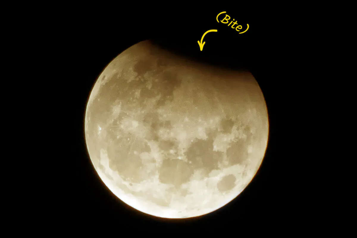A partial lunar eclipse. (Shutterstock/Turkey Photo)