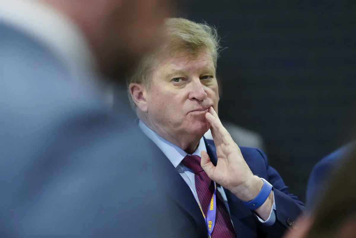 Tom Clark, Consul General of Canada in New York, attends the the Service Employees International Union's (SEIU) Quadrennial North American Convention In Philadelphia on May 21, 2024. (THE CANADIAN PRESS/Sean Kilpatrick)