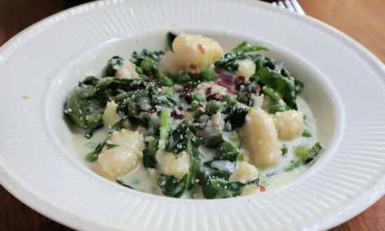 Gluten-Free Gnocchi With Lemon, Peas, and Spinach Goes Down Easy