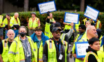 Boeing Union Workers Picket After Vote to Strike