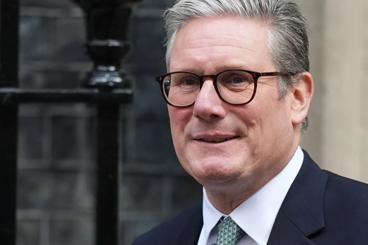 Prime Minister Sir Keir Starmer departs 10 Downing Street, in London, on Sept. 11, 2024. (Jordan Pettitt/PA Wire)
