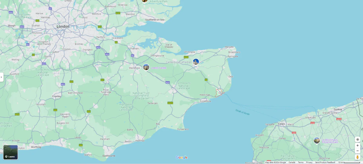 Police dispatchers in Delaware’s capital city are being lauded for helping direct rescuers to a boat foundering in the English Channel thousands of miles away. (Screenshot via Google Map)