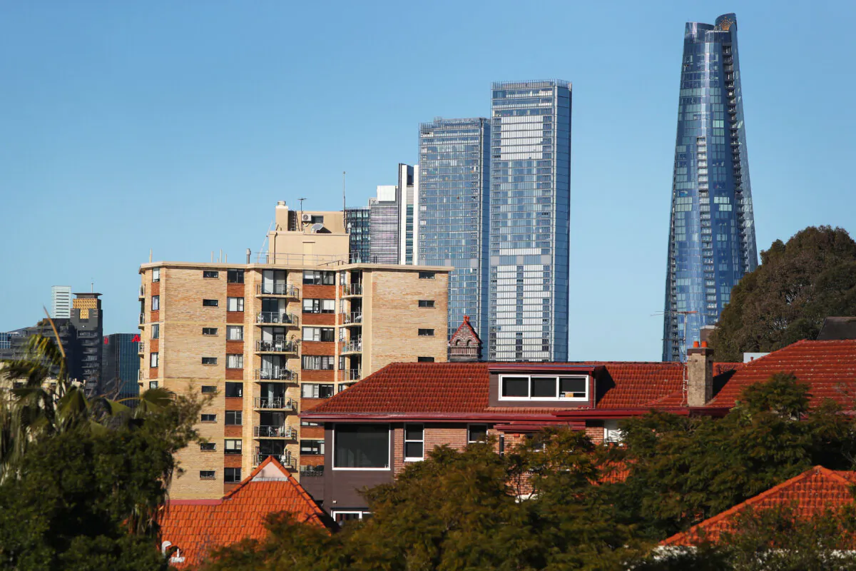 A general view of housing in the suburb of North Sydney facing towards the central business district (CBD) in Sydney, Australia on June 28, 2024. (Lisa Maree Williams/Getty Images)