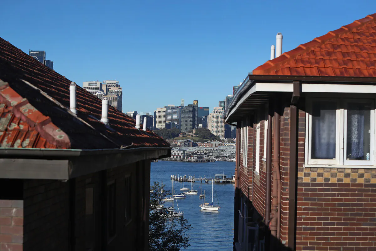 A general view of housing in the suburb of North Sydney, Australia on June 28, 2024. (Lisa Maree Williams/Getty Images)